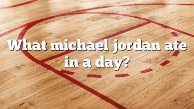 What michael jordan ate in a day?
