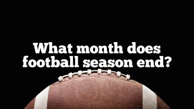 What month does football season end?