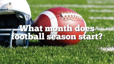 What month does football season start?