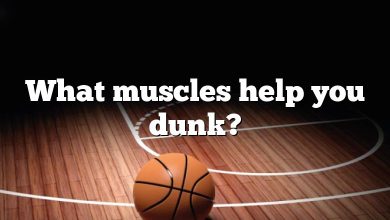 What muscles help you dunk?