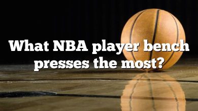 What NBA player bench presses the most?