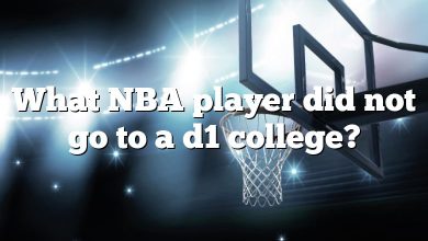 What NBA player did not go to a d1 college?