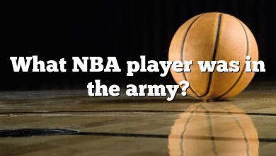 What NBA player was in the army?