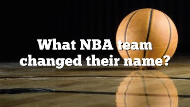 What NBA team changed their name?
