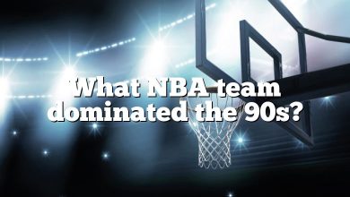 What NBA team dominated the 90s?