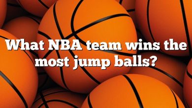 What NBA team wins the most jump balls?