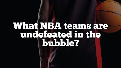 What NBA teams are undefeated in the bubble?