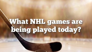 What NHL games are being played today?