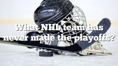 What NHL team has never made the playoffs?