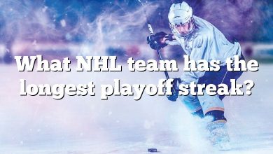 What NHL team has the longest playoff streak?