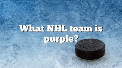 What NHL team is purple?