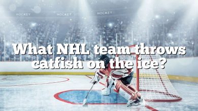What NHL team throws catfish on the ice?