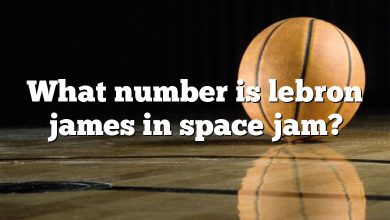 What number is lebron james in space jam?