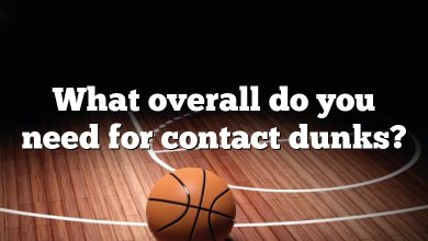 What overall do you need for contact dunks?