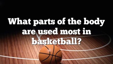 What parts of the body are used most in basketball?