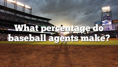 What percentage do baseball agents make?