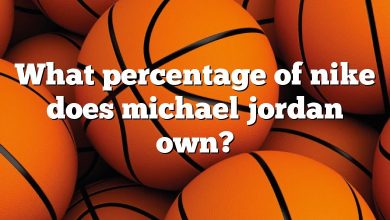 What percentage of nike does michael jordan own?