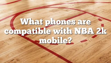 What phones are compatible with NBA 2k mobile?