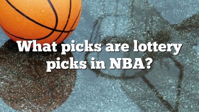 What picks are lottery picks in NBA?
