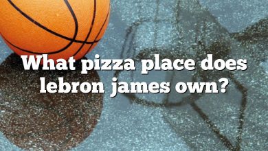 What pizza place does lebron james own?