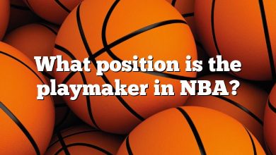 What position is the playmaker in NBA?