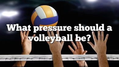 What pressure should a volleyball be?
