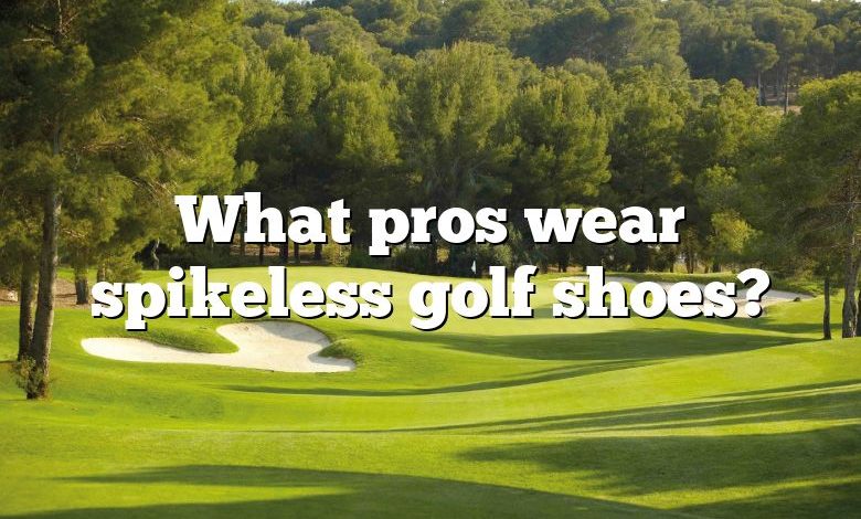 What pros wear spikeless golf shoes?