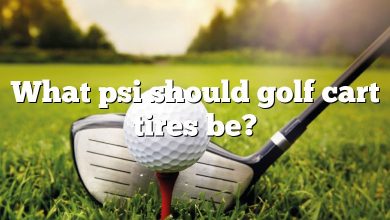 What psi should golf cart tires be?