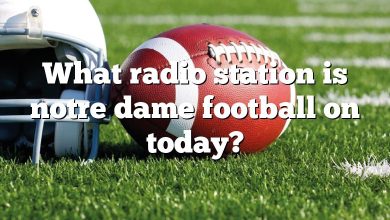 What radio station is notre dame football on today?