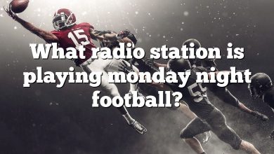 What radio station is playing monday night football?