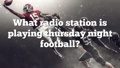 What radio station is playing thursday night football?