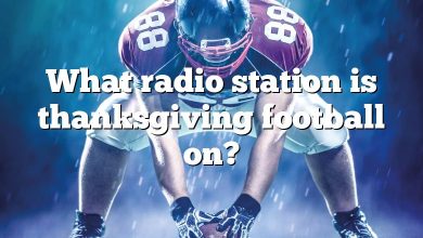 What radio station is thanksgiving football on?