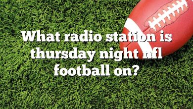 What radio station is thursday night nfl football on?