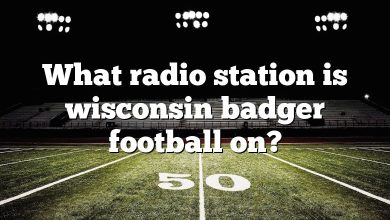 What radio station is wisconsin badger football on?