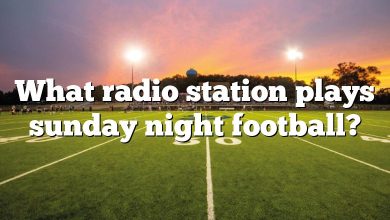 What radio station plays sunday night football?