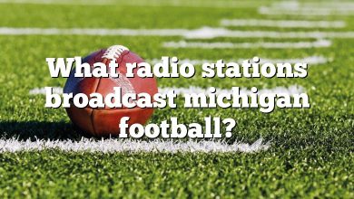 What radio stations broadcast michigan football?