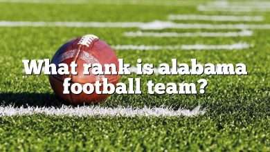 What rank is alabama football team?