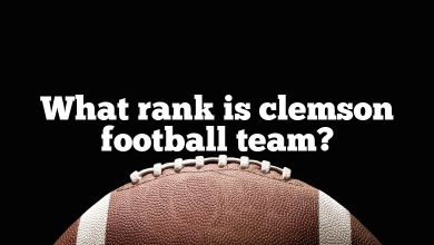 What rank is clemson football team?