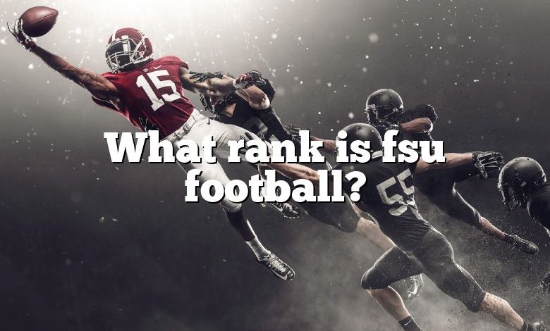 What rank is fsu football?