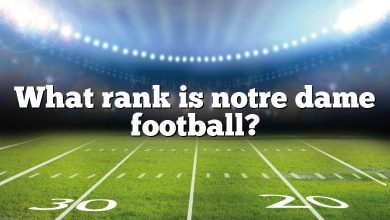 What rank is notre dame football?