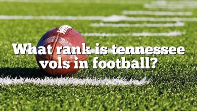 What rank is tennessee vols in football?