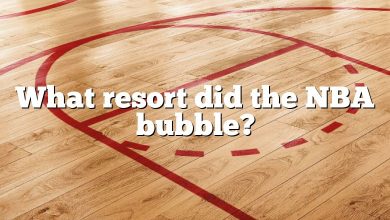 What resort did the NBA bubble?