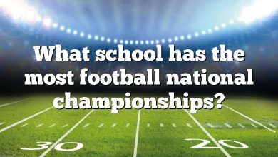 What school has the most football national championships?