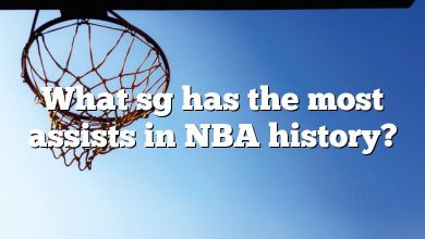 What sg has the most assists in NBA history?