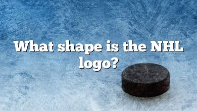 What shape is the NHL logo?