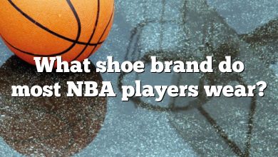 What shoe brand do most NBA players wear?