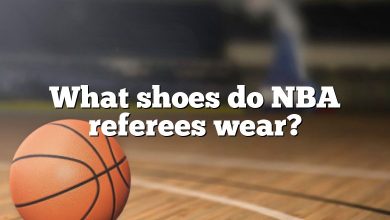 What shoes do NBA referees wear?