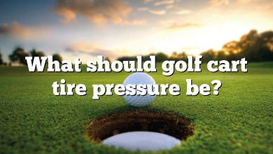 What should golf cart tire pressure be?