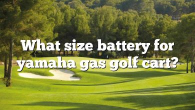 What size battery for yamaha gas golf cart?