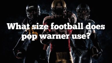 What size football does pop warner use?